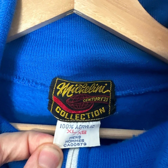 Vintage 1980s Canada Soccer Zip-up Track Sweatshirt Size XL - Picture 3 of 4